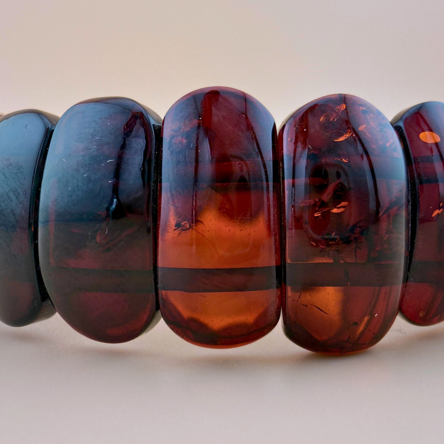 Mørk cognac armbånd