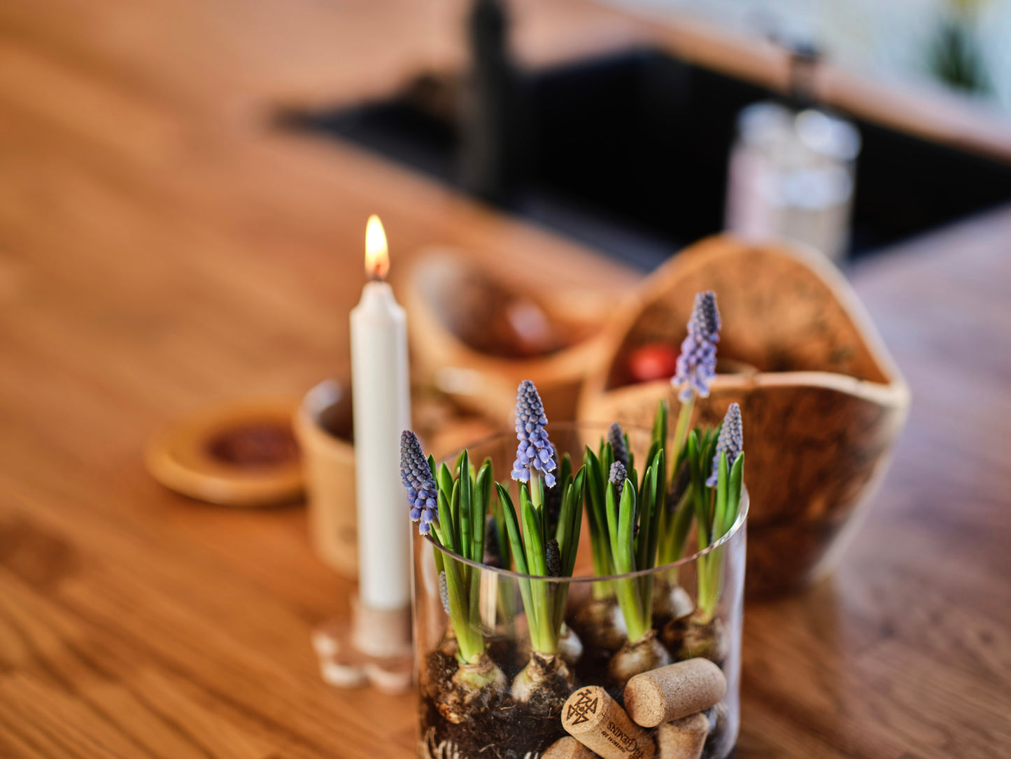 Bowl in spalted birch