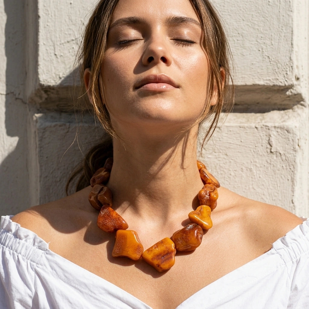 Antique Brown Amber Chain – Danish Amber