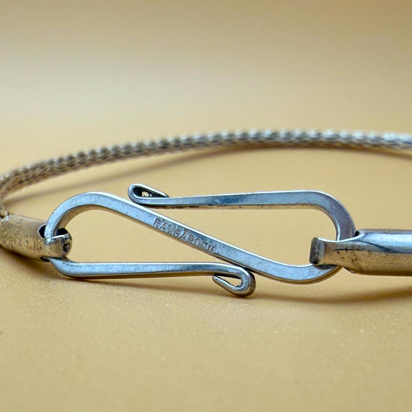 Håndstrikket sølvkæde – Enkeltsting