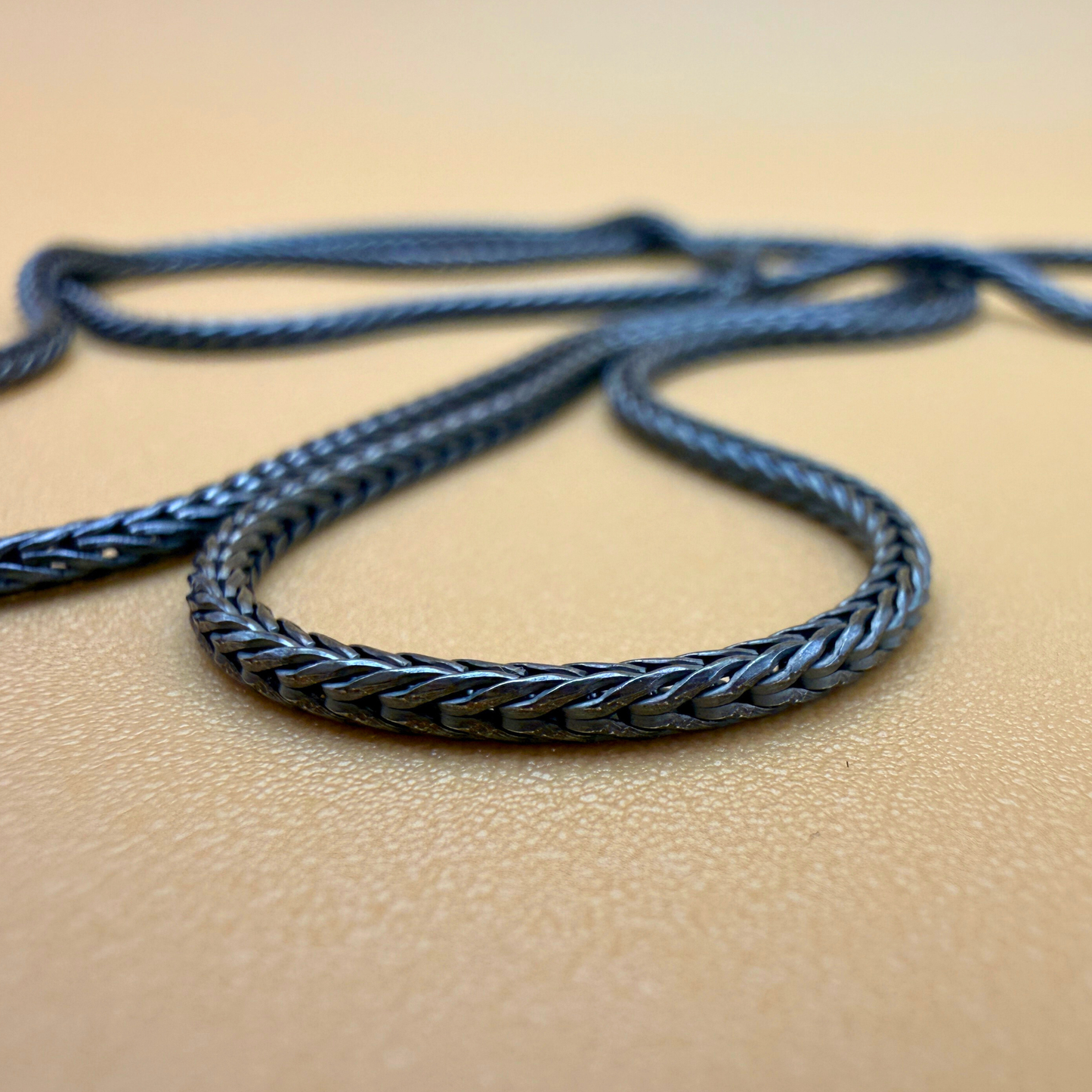 Fuchskette aus Sterlingsilber – oxidiert