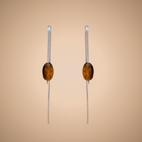 Oval pull-through moss green