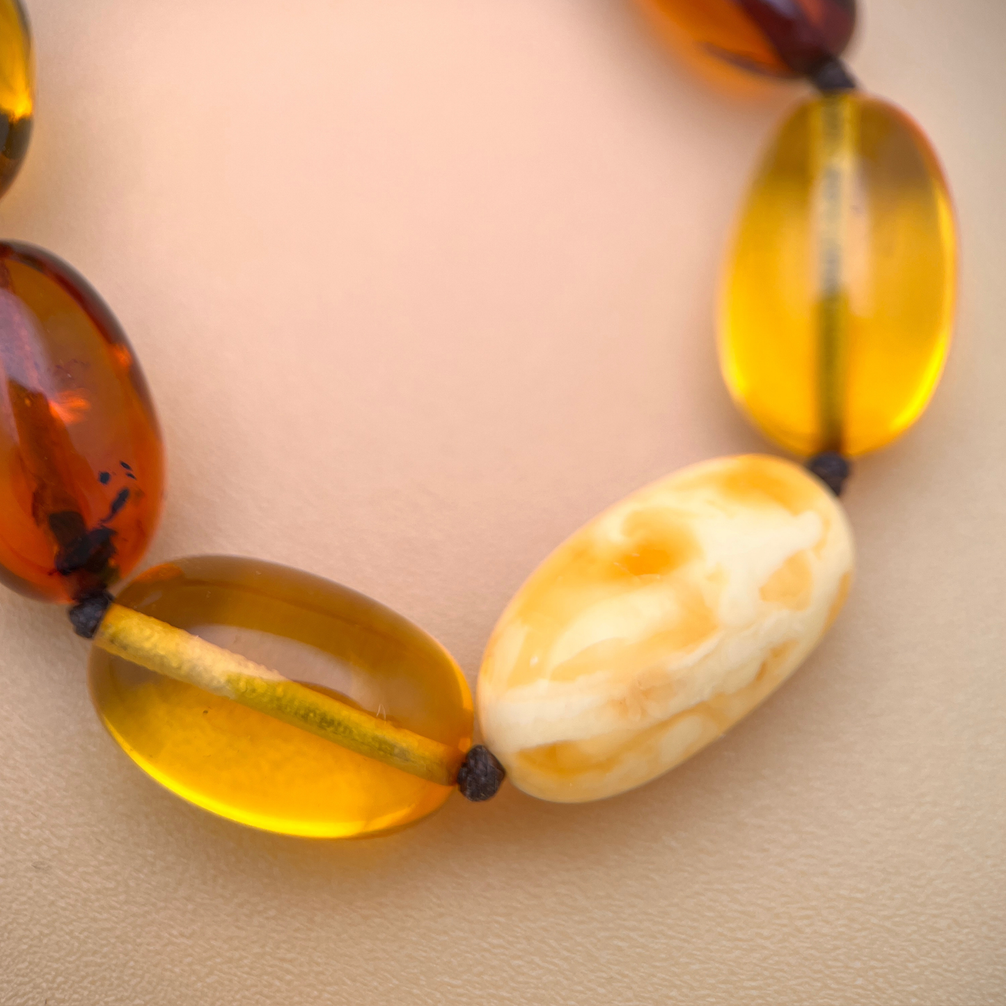 Olive Amber necklace