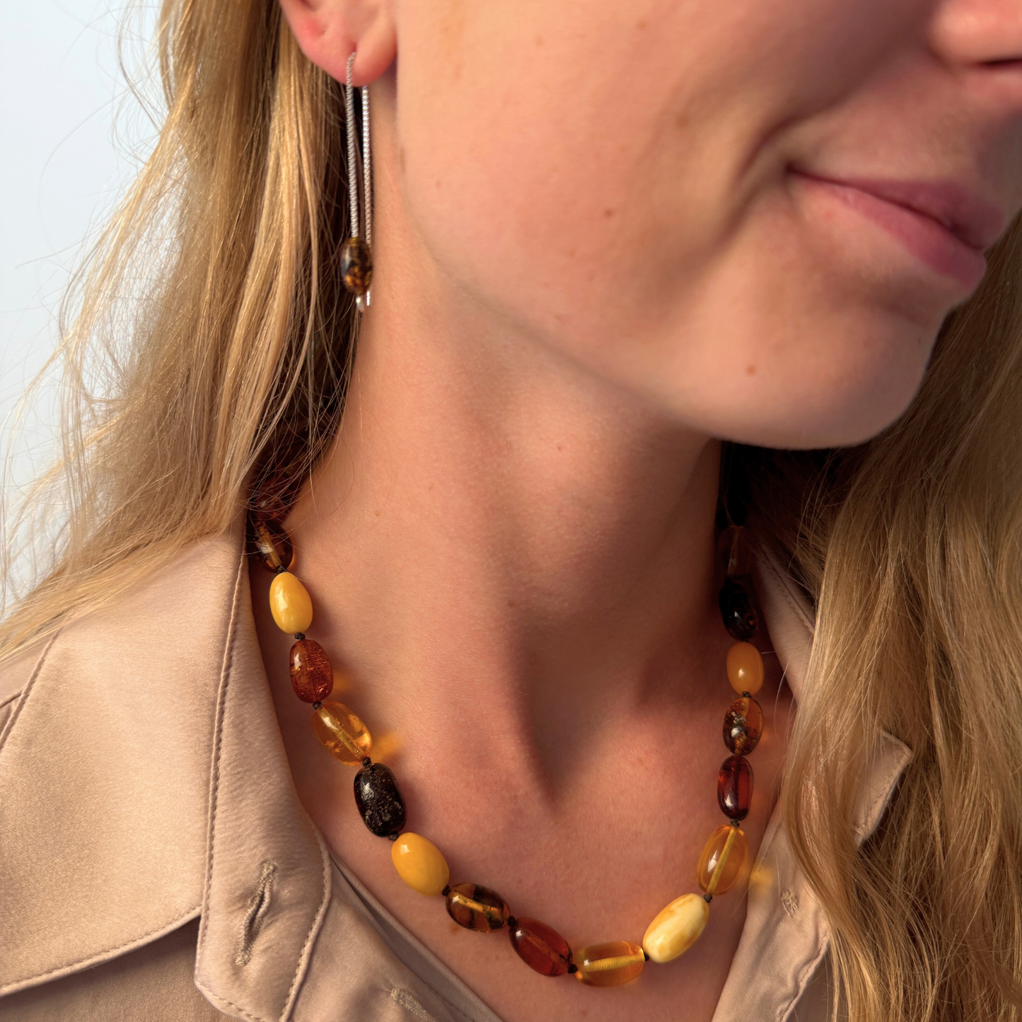 Olive Amber necklace