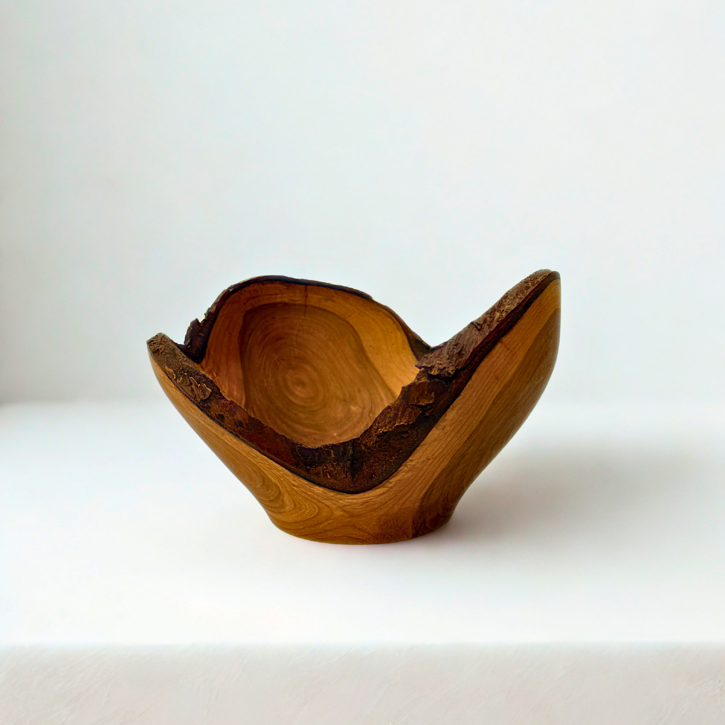 Forked black cherry Bowl – Raw Edge Sculpture