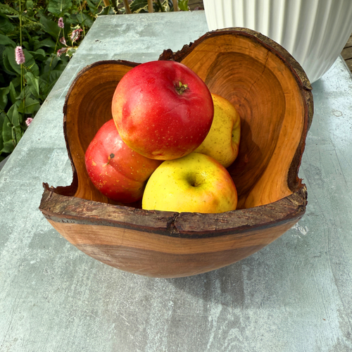 Forked black cherry Bowl – Raw Edge Sculpture