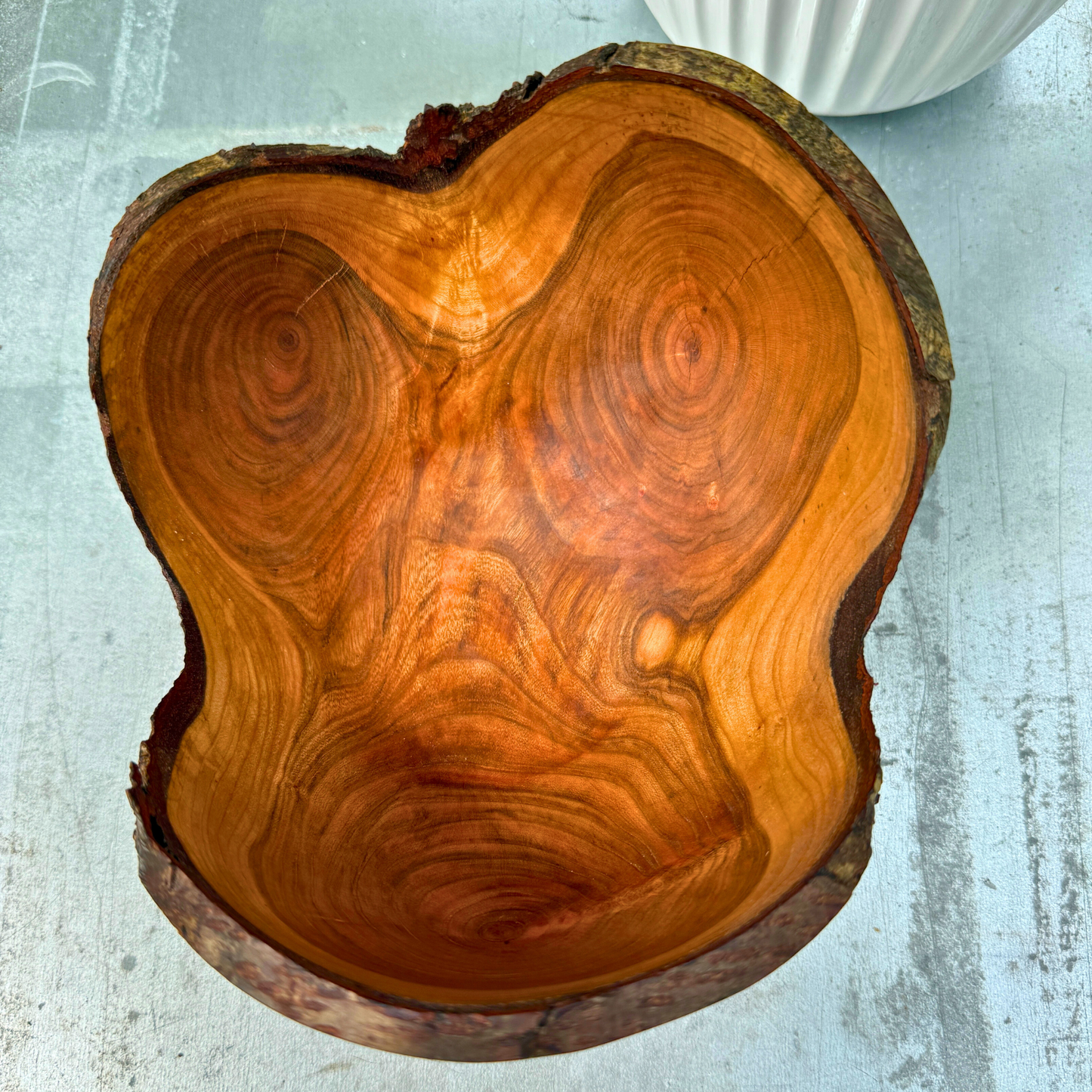 Forked black cherry Bowl – Raw Edge Sculpture