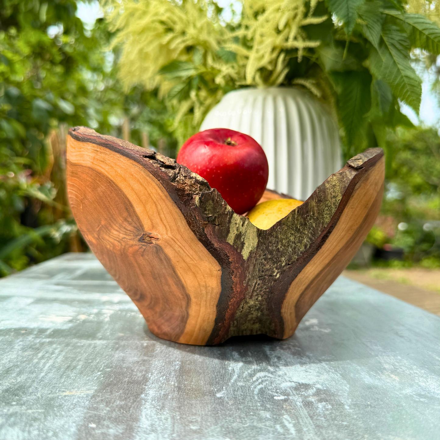 Forked black cherry Bowl – Raw Edge Sculpture