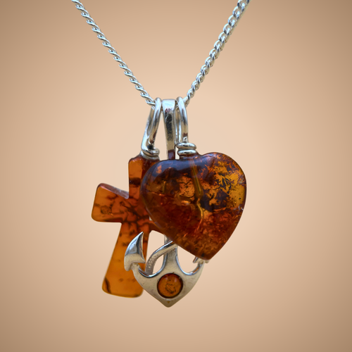 Faith, Hope & Love pendant with chain