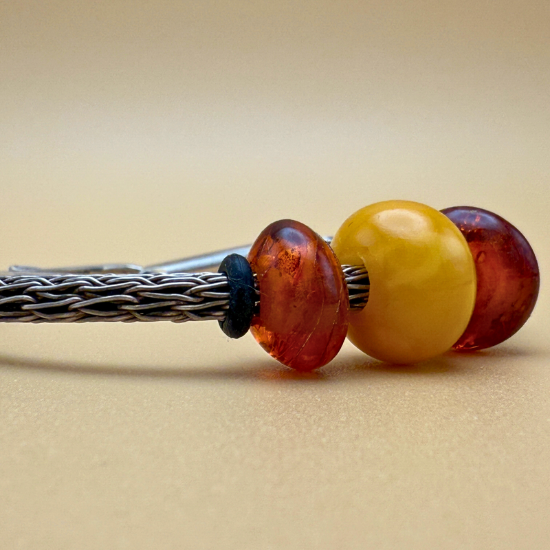 Handknitted Silver Bracelet – Single Stitch