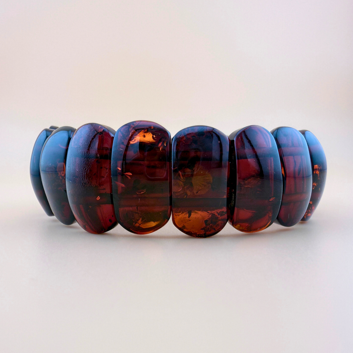 Mørk cognac armbånd