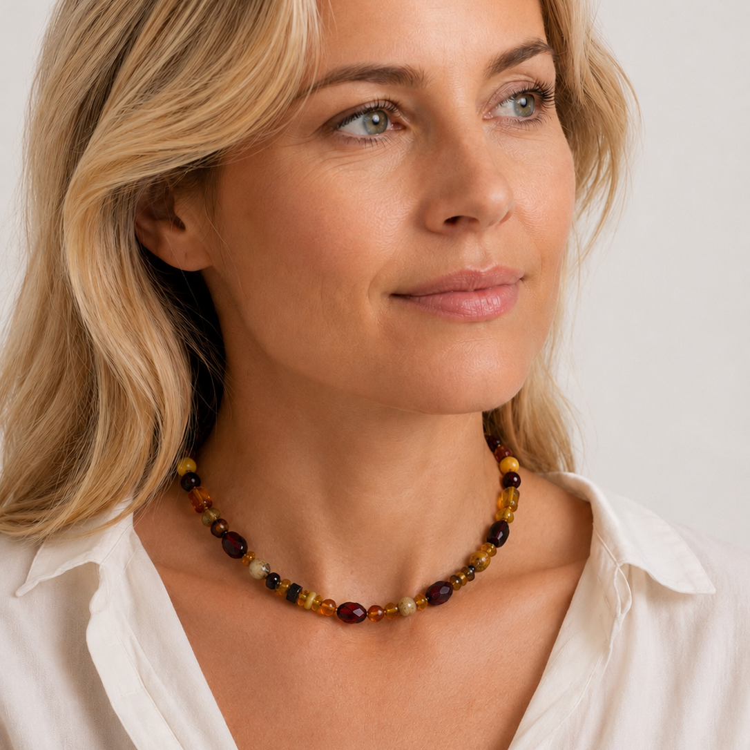 A45 Necklace ⅠⅠⅠ - Pure Amber