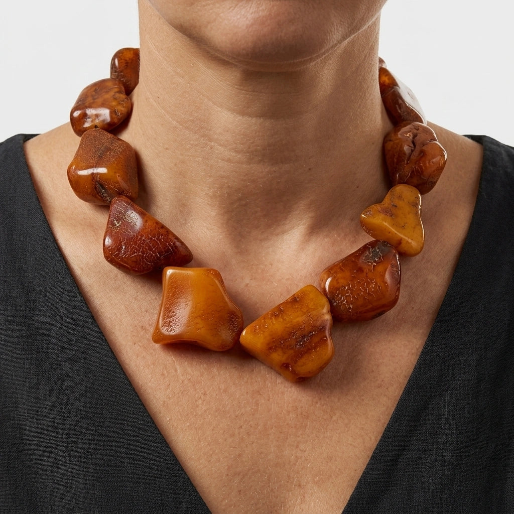 Antique Brown Amber Chain – Danish Amber