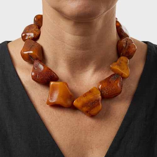 Antique Brown Amber Chain – Danish Amber