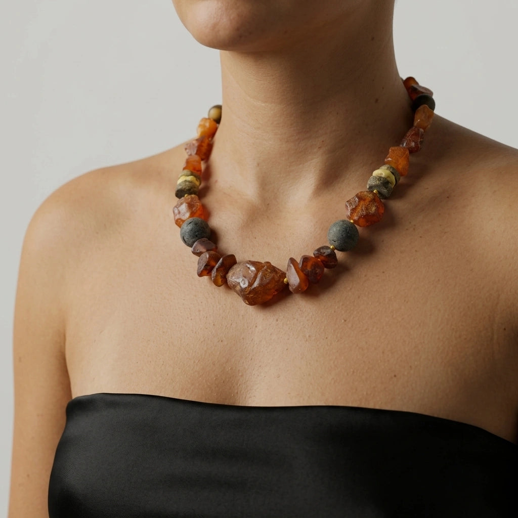 Mixed Amber Necklace – Full Spectrum