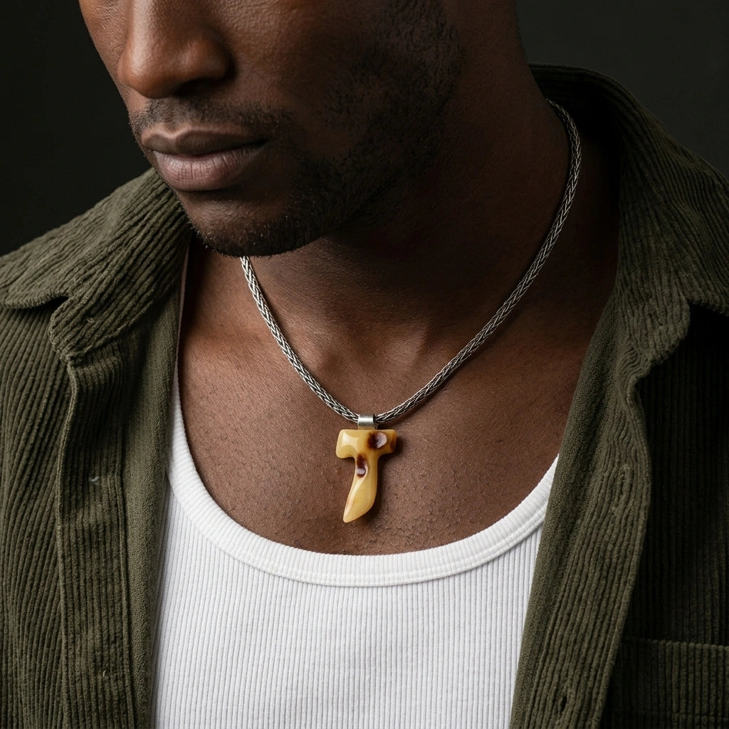 Tau cross with sterling silver tube