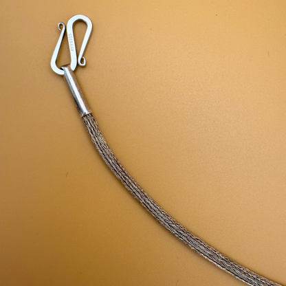 Doppelt gestrickte Silberkette – NEUE Version