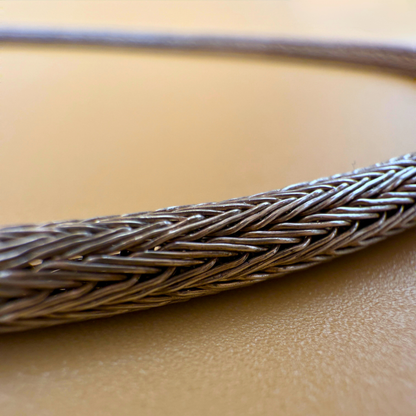 Doppelt gestrickte Silberkette – NEUE Version