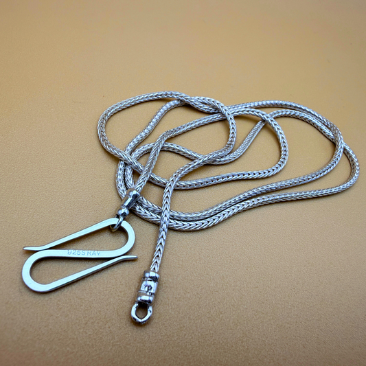 Fuchskette aus Sterlingsilber – poliert