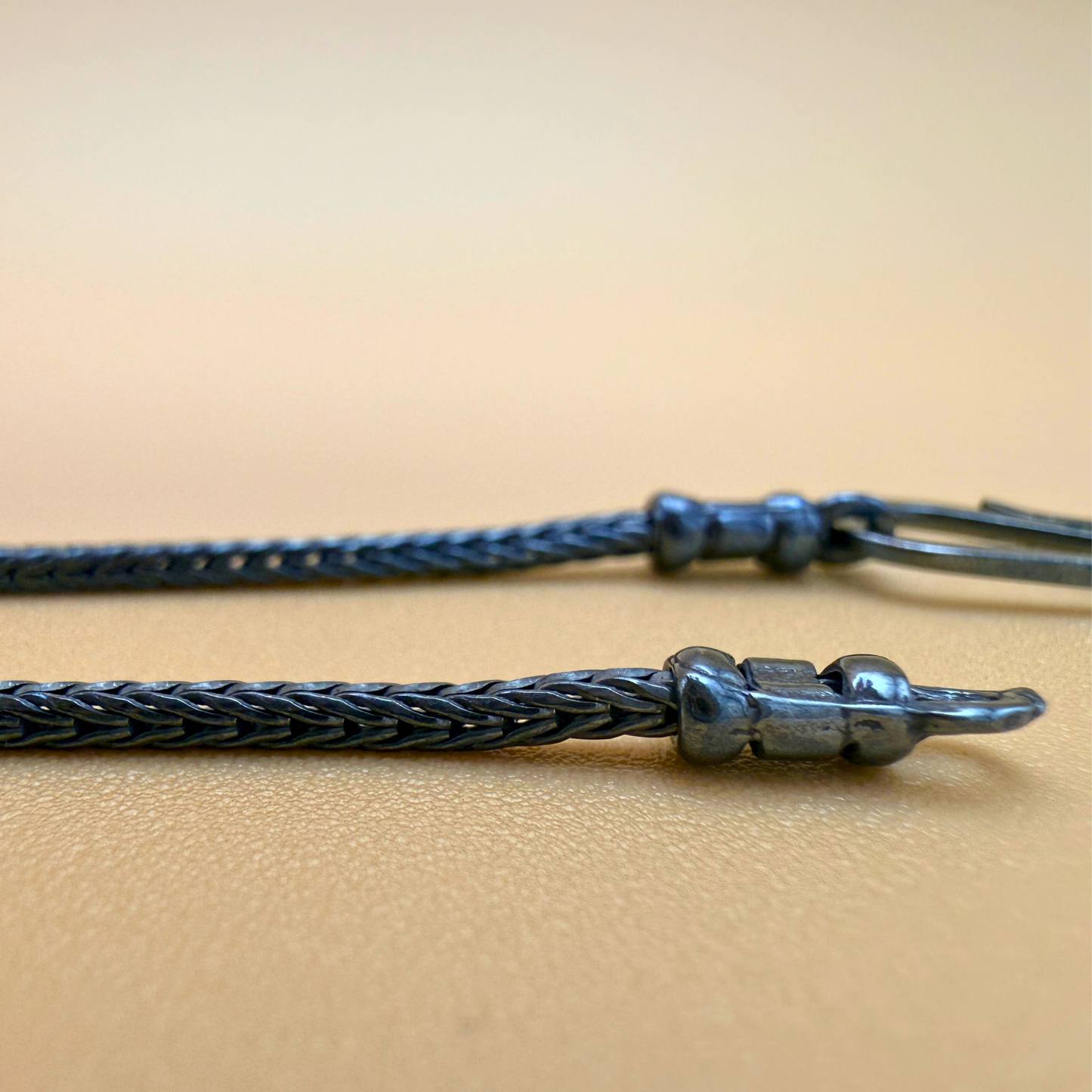 Fuchskette aus Sterlingsilber – oxidiert