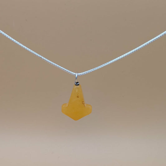 Mjølner amber pendant yellow milky
