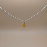 Mjølner pendant - clear lemon amber