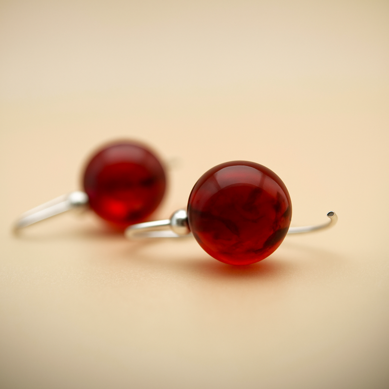 NO 1. Round - deep red