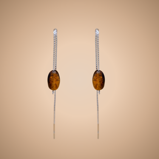 Oval pull-through moss green