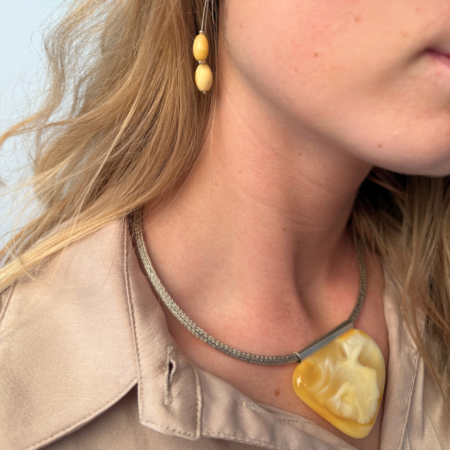 White Milky Pendant