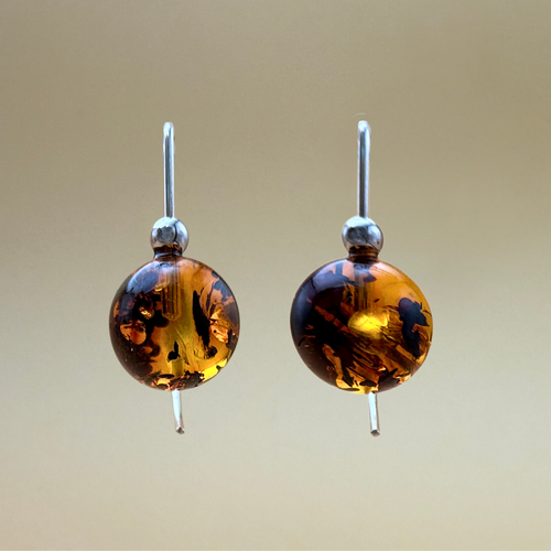 No. 1 Amber Earrings – Mosslight