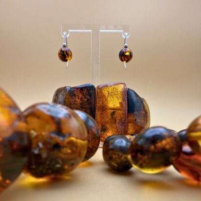 No. 1 Bernsteinohrringe – Mosslight