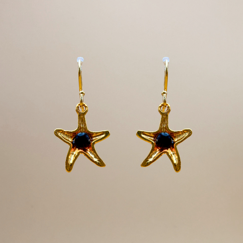 Tide – Gold-Plated Starfish Earrings