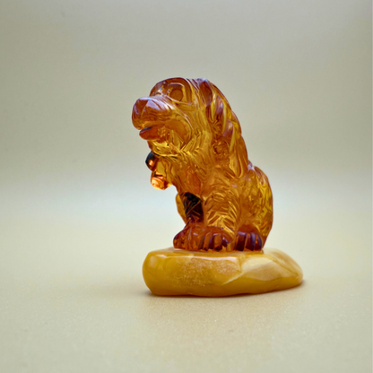 Rollo - hundefigur af rav