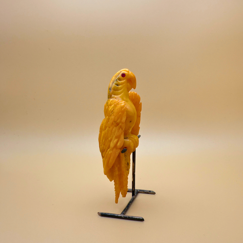 Annika - Amber Parrot Figure