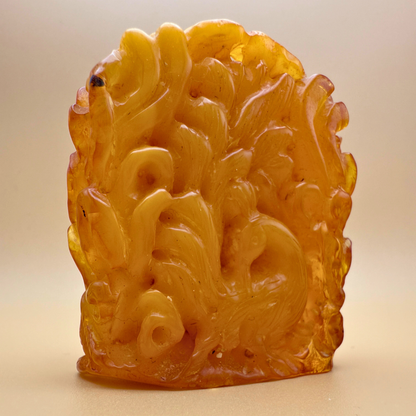 Radha und Krishna – Bernsteinfigur