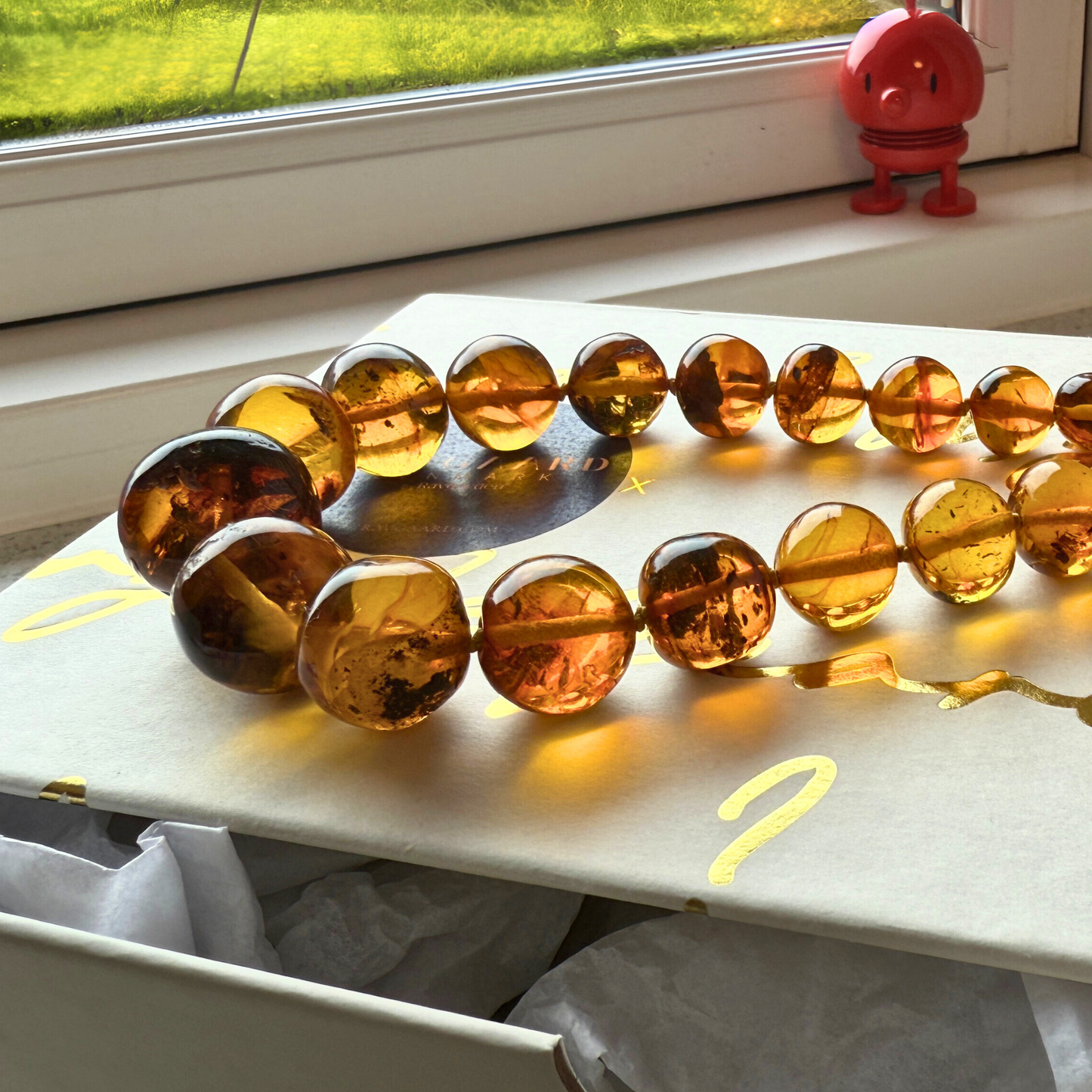 Unique citrus Amber necklace