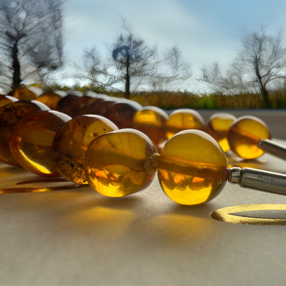 Unique citrus Amber necklace