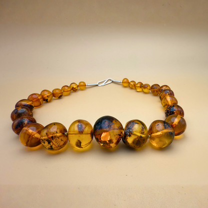 Unique citrus Amber necklace