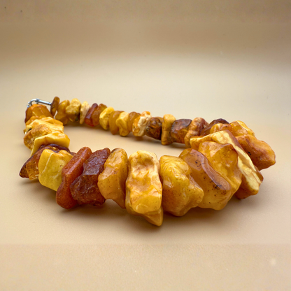 Milkstone Bernsteinkette – rustikal