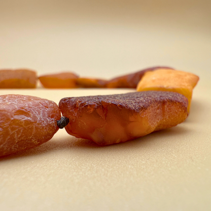 Roh-Bernsteinkette – deep rustic