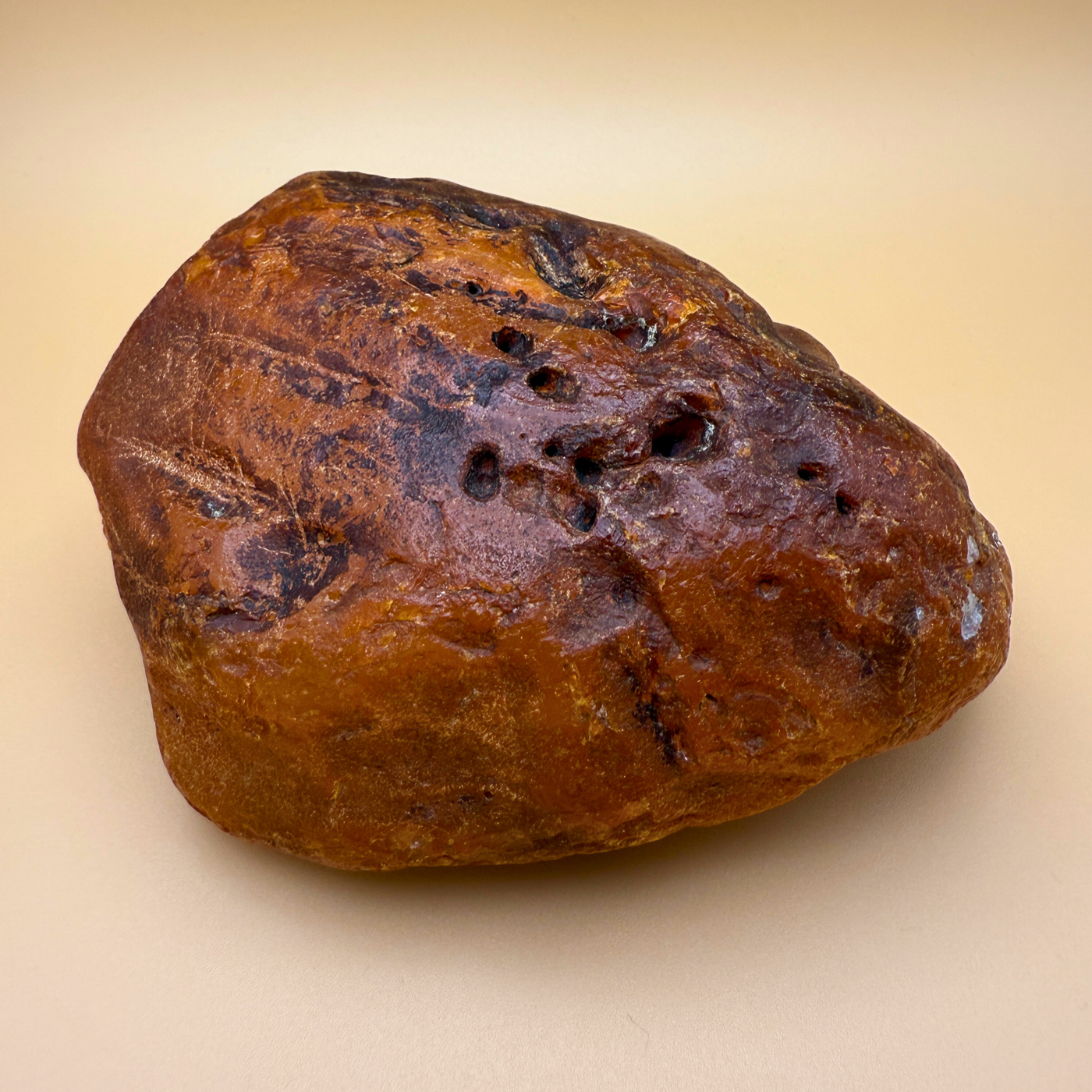 Raw amber from danish waters