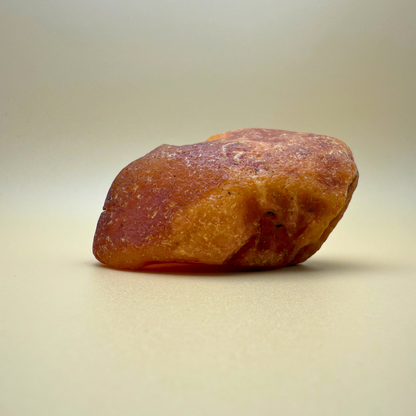 Organic Raw Amber with Milky Clouds