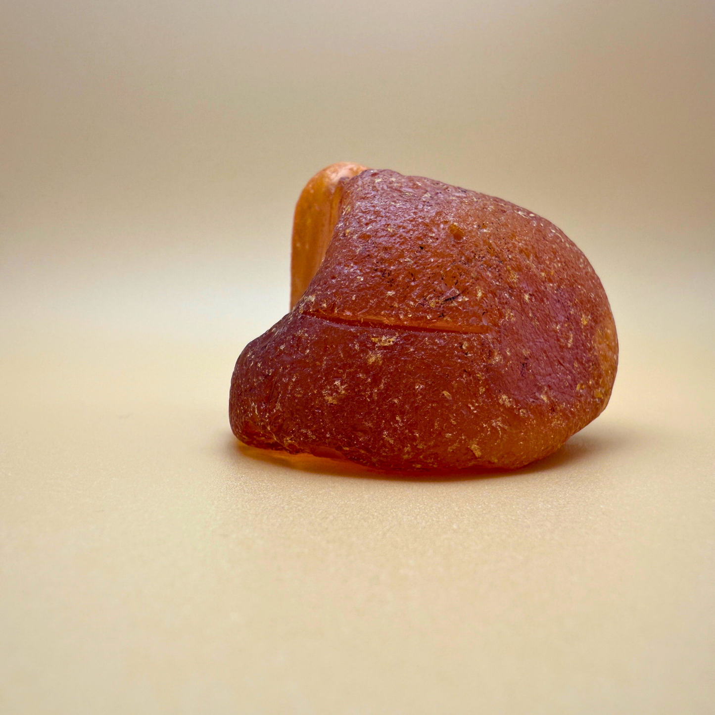 Organic Raw Amber with Milky Clouds