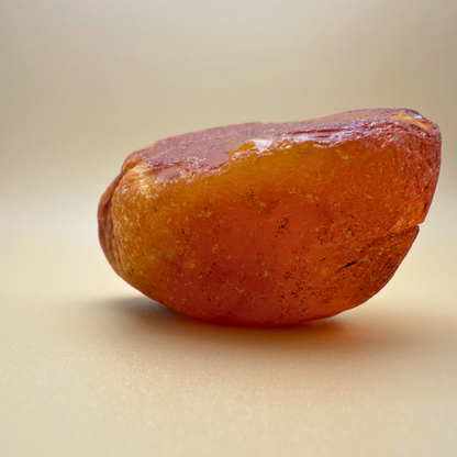 Organic Raw Amber with Milky Clouds