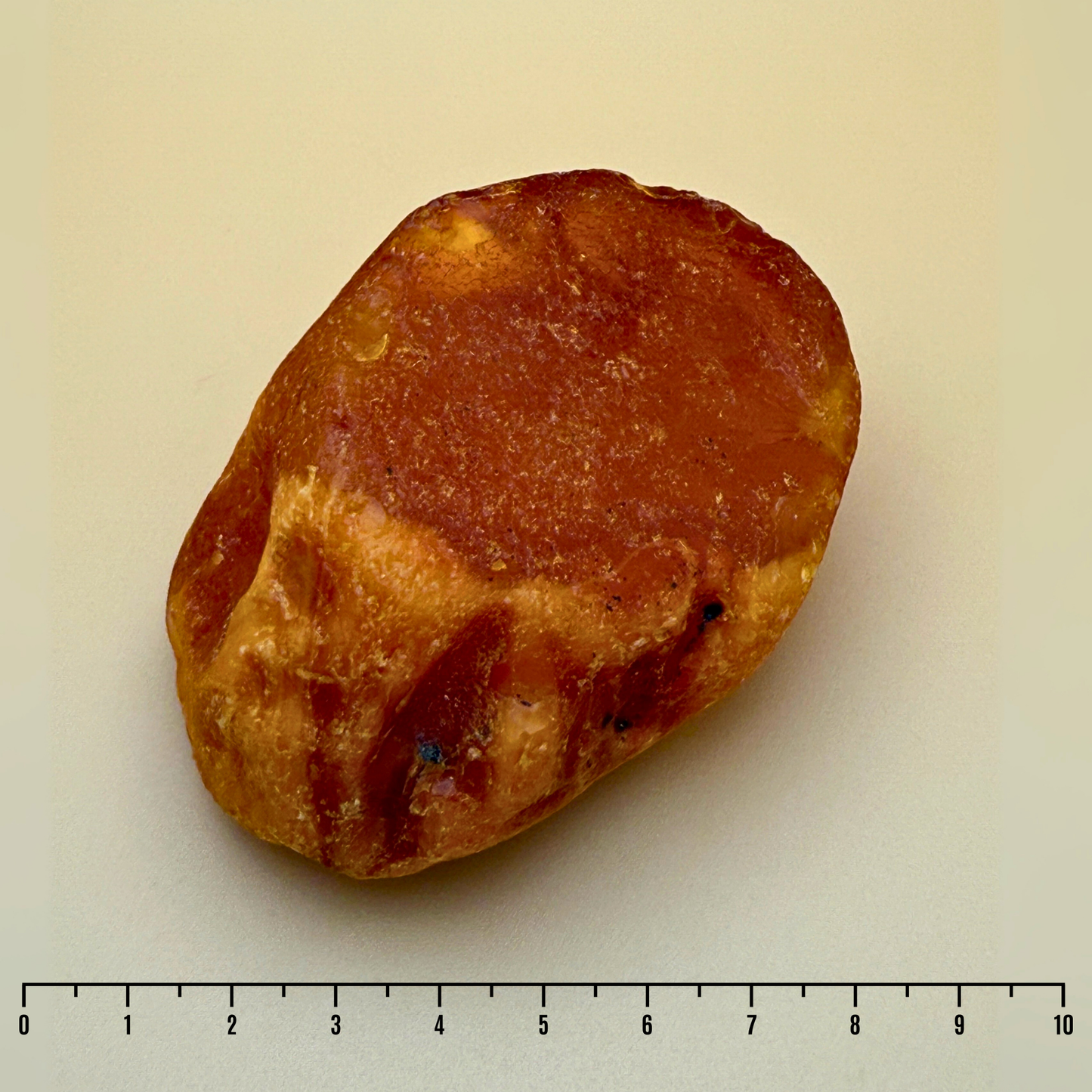 Organic Raw Amber with Milky Clouds