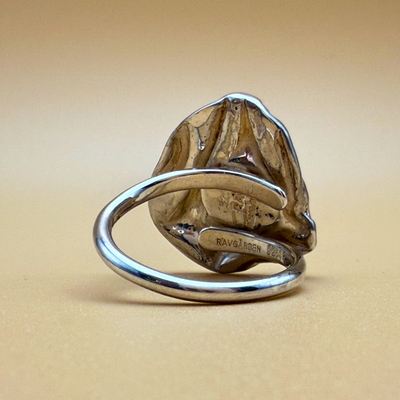 Wave Ring – No. 2 – Cloudy cognac
