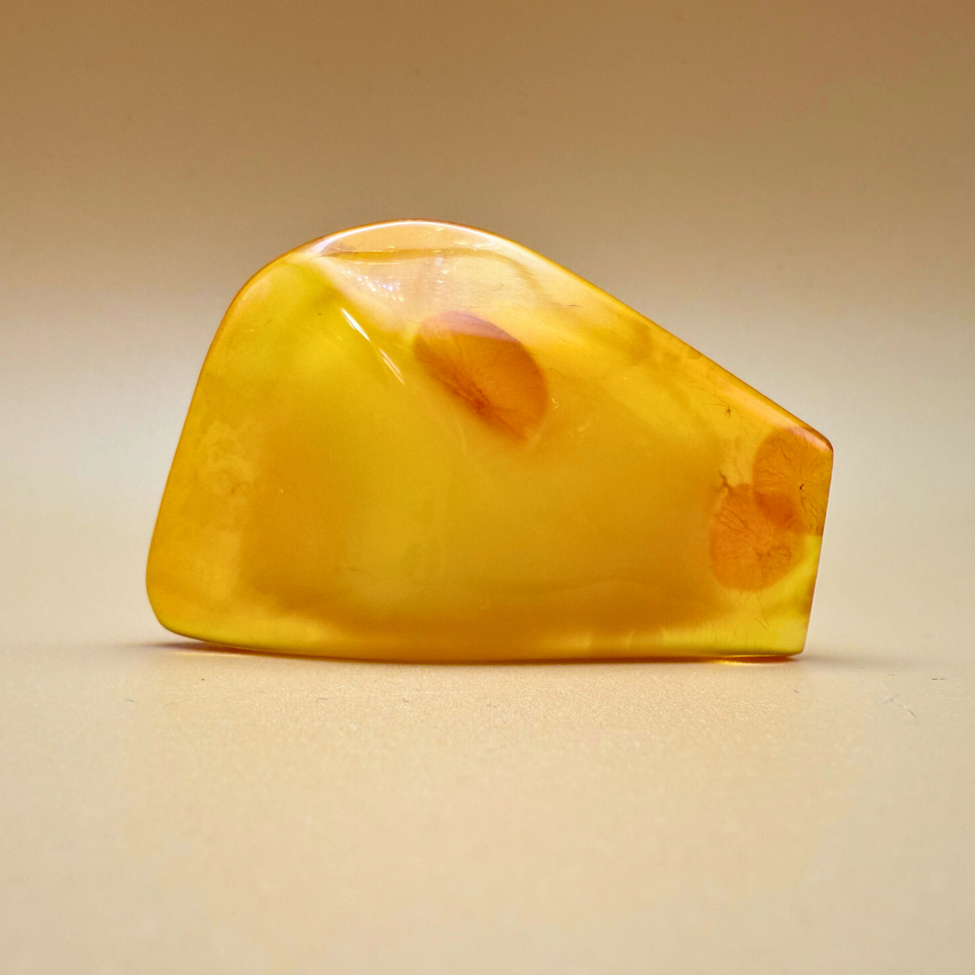 Nature's Mix – Bernsteinform mit milchigem Kern und dekorativen Rissen