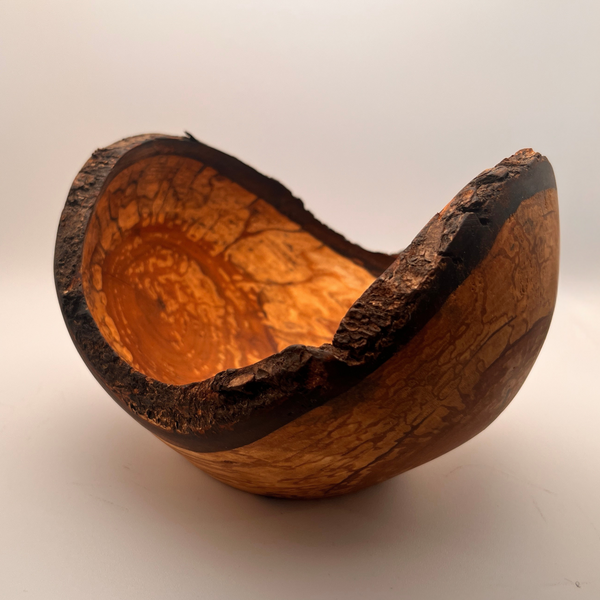 Holzschale mit rohem Rand Ⅱ