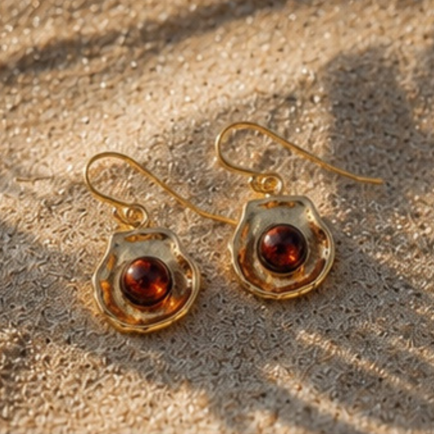 Tide – Gold-Plated Shell Earrings
