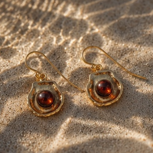 Tide – Gold-Plated Shell Earrings